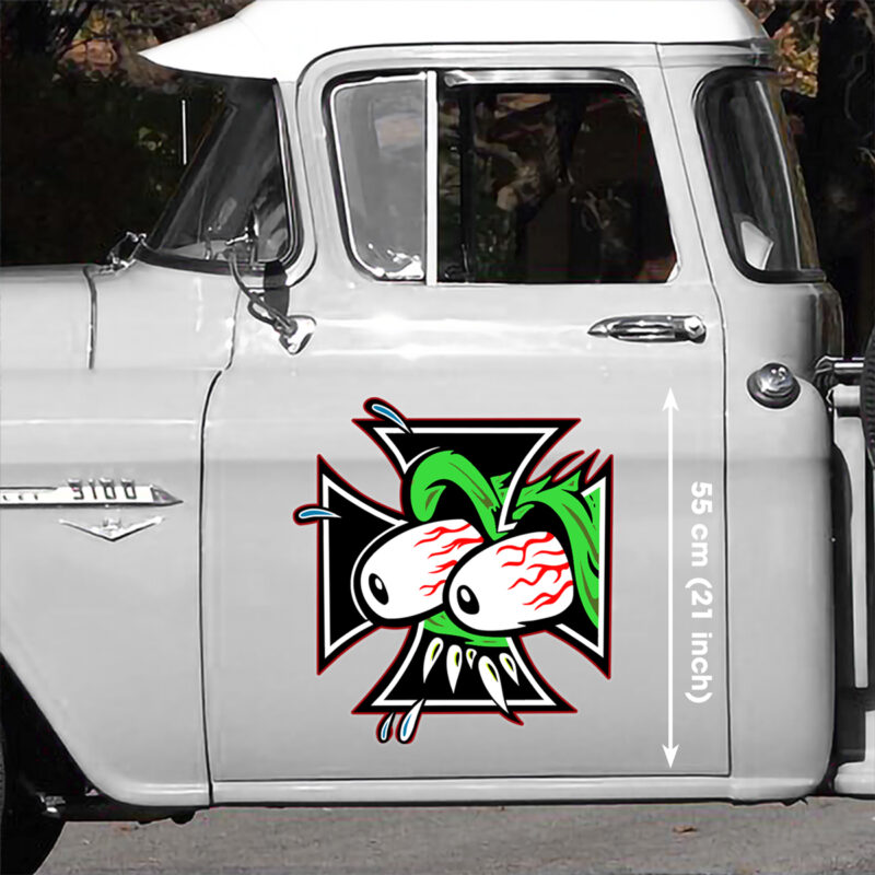 Rat Fink Hot Rod Monster Truck Window Stickers For Guys Dingmun