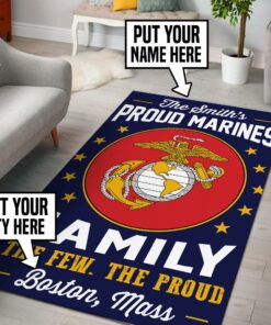 Personalized Us Marine Corps Rug, Marine Corps Rug