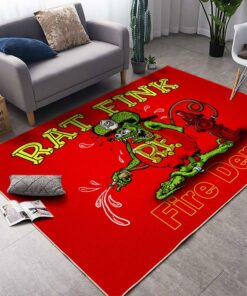 Rat Fink Fire Dept Rug