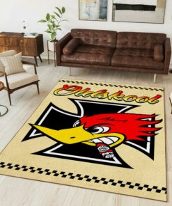 Oldsckool Woodpecker Hot Rod Rug