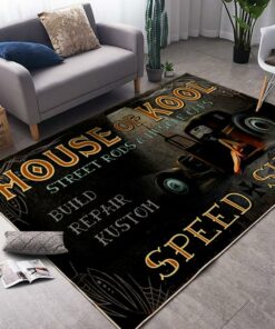 House Of Kool Hot Rod Speed Shop Rug