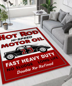 Hot Rod Hi Speed Motor Oil Rug