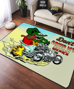 Don't Grind My Gears Hot Rod Rug