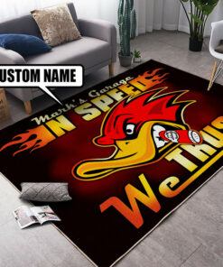 Personalized Hot Rod In Speed We Trust Rug