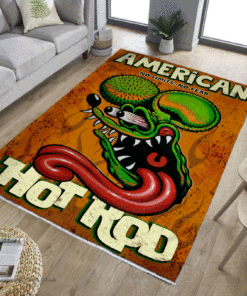 Hot Rod Garage No Limits No Fear Rug