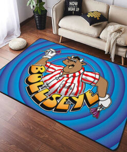 Bullseye Retro Hot Rod Man Cave Rug