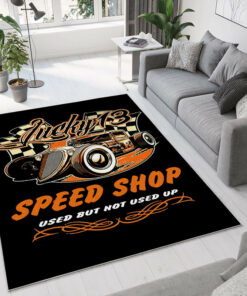 Lucky 13 Speed Shop Hot Rod Rat Rod Rug