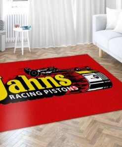 Hot Rod Jahns Racing Pistons Area rug