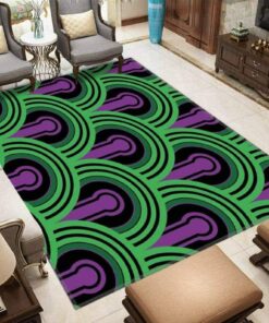 The Shining Area Rug With Purple And Green