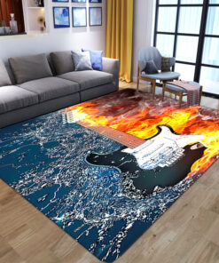 Water And Fire Guitar Rug