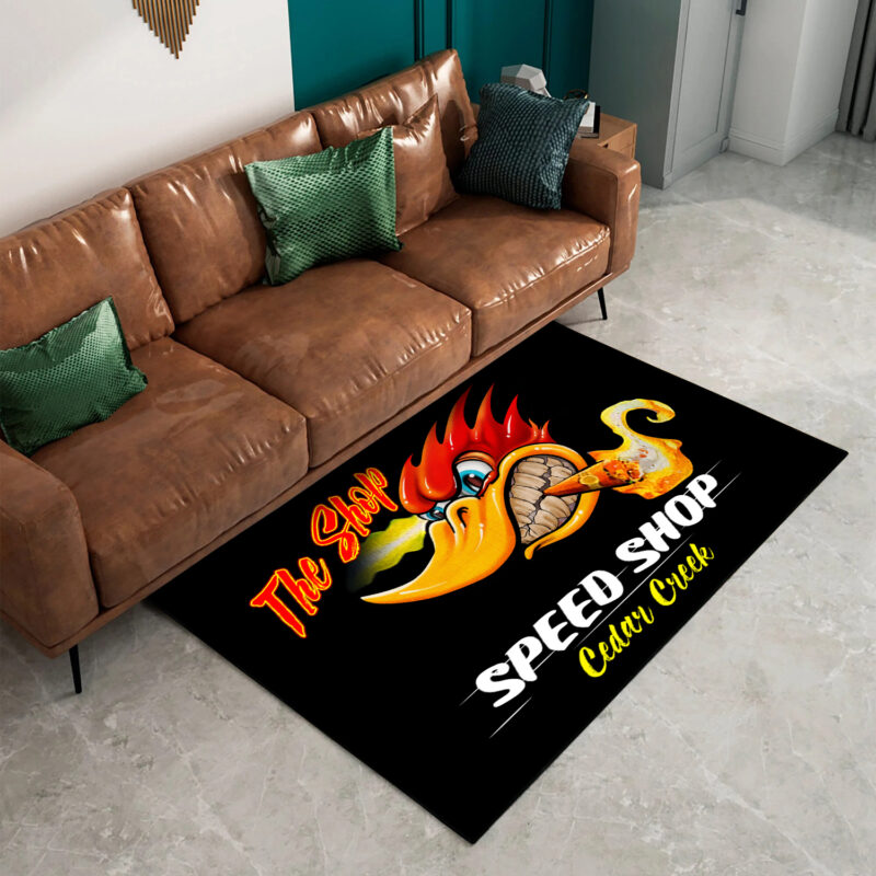 Personalized Woodpecker Hot Rod Rug