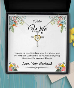 I Love You Forever For Wife Cross Dancing Necklace