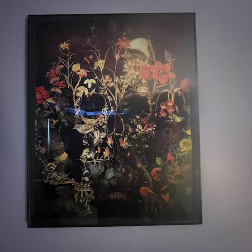 Sugar Bloom Skull Canvas Print Wall Art Home Décor photo review