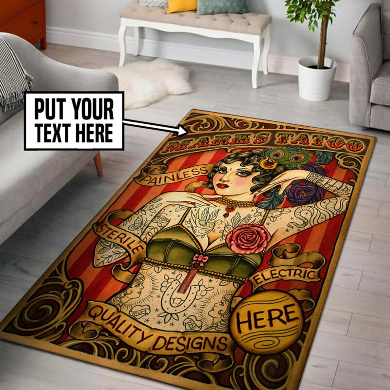 Tattoo Area Tattoo Studio Decor Rug