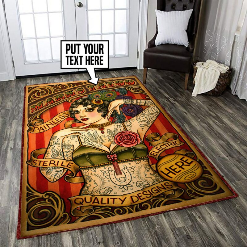 Tattoo Area Tattoo Studio Decor Rug - Dingmun