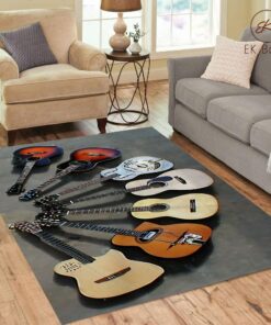 Personalized Guitar Lover Area Rug