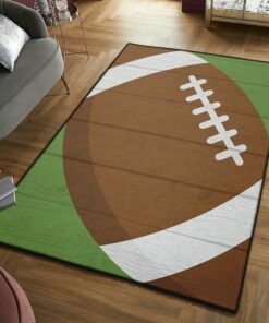 Football Living Room Rug With Ball