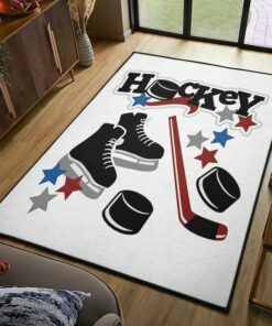 Hockey Shoes Player Rug