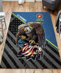 Eagle Veteran US Marine Corps Rug