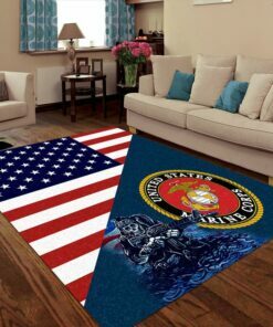 Marine Corps Rug With The Warrior