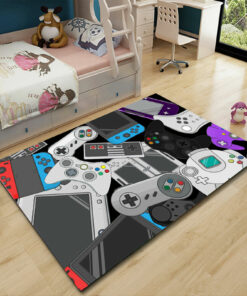 Controller Gaming Area Rug Living Room