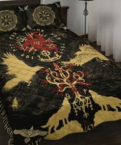 Viking Vegvisir Yggdrasil Personalized Bedding Set