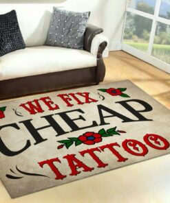We Fix Cheap Tattoo Rug