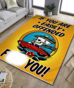 If You Are Easily Offended Tattoo Rug