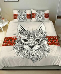 Cat Feather Viking Quilt Bedding Set