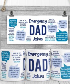 Emergency Dad Jokes Mug Personalized Gift For Father