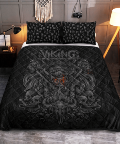 Viking Warrior Rune Quilt Bedding Set
