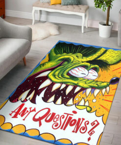 Rat Fink Any Questions Area Rug