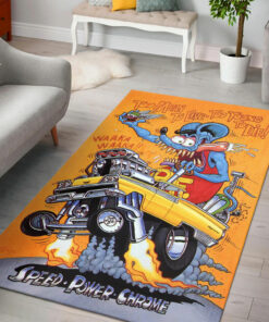 Rat Fink Too Mean To Live Too Young To Die Rug