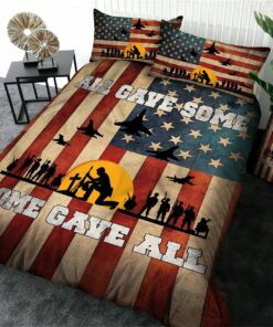 All Gave Some Some Gave All Veteran Quilt Bedding Set