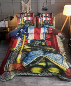 Firefighter Quilt Bed Set