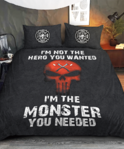 Firefighter Punisher Quilt Bedding Set