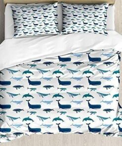 Whale Quilt Bedding Set