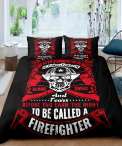 To Be Called A Firefighter Quilt Bedding Set