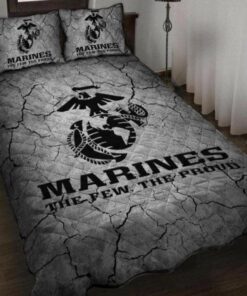 Marines The Few The Proud Veteran Quilt Bedding Set