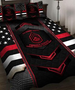 US Marine Corps Military Quilt Bedding Set