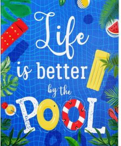Life is Better by The Pool Metal Sign