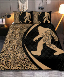 Bigfoot Welcome Mandala Quilt Bedding Set