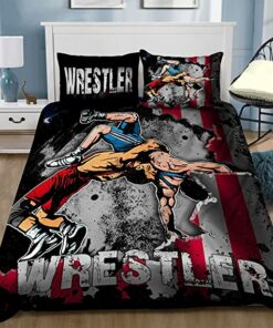 Wrestler Quilt Bedding Set