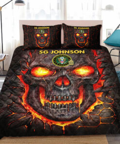 Personalized US Army Military Veteran Skull Quilt Bedding Set