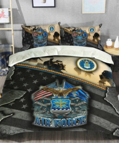 US Air Force Veteran For Family Quilt Bedding Set