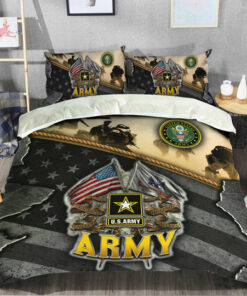 US Army Veteran For Family Quilt Bedding Set