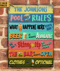 Pool Rules What Happens Here Stays Here