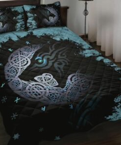 Celtic Wolf Viking Quilt Bedding Set