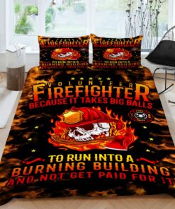 Volunteer Firefighter Quilt Bedding Set