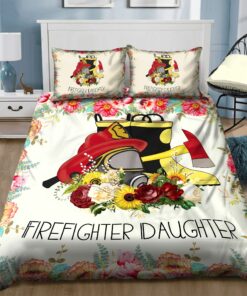 Firefighter Daughter Quilt Bedding Set
